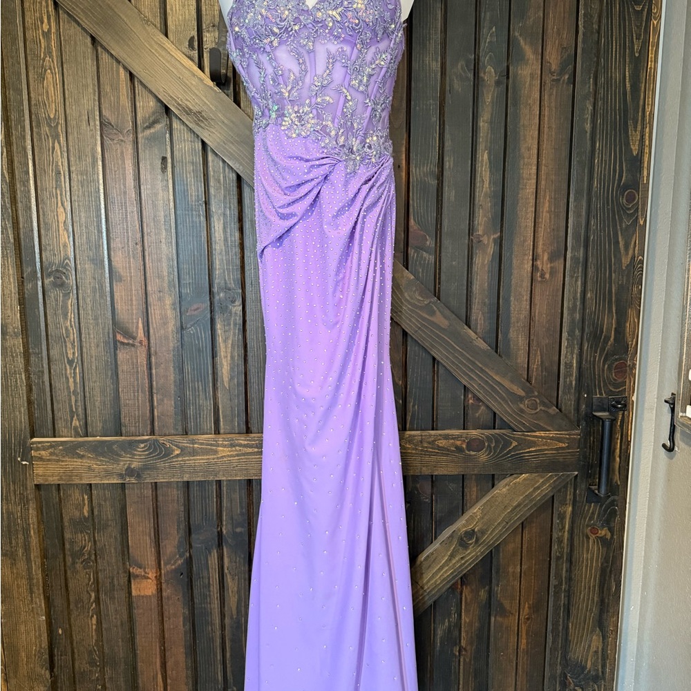 Elegant Purple Evening Gown